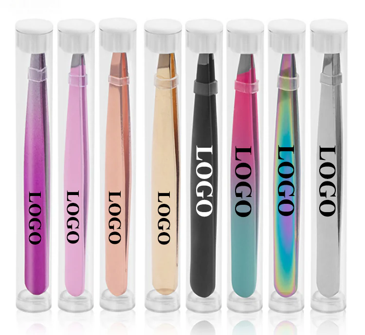 Gold Tweezers Eyebrow Set